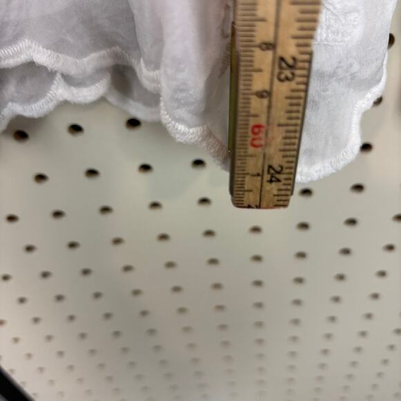 Angela Moda Italy White Silk Off-Shoulder Blouse Fairycore Whimsical - Picture 9 of 9